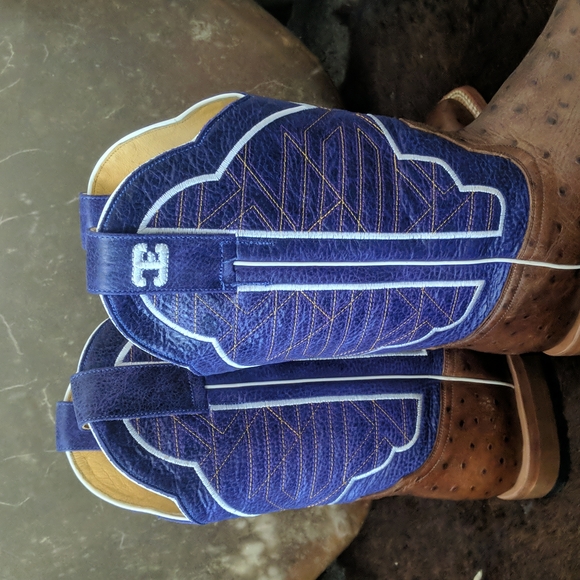 CINCH Edge CEW508 Coronado Collection ostrich cowgirl western boots sz 10.5 new - Picture 6 of 16